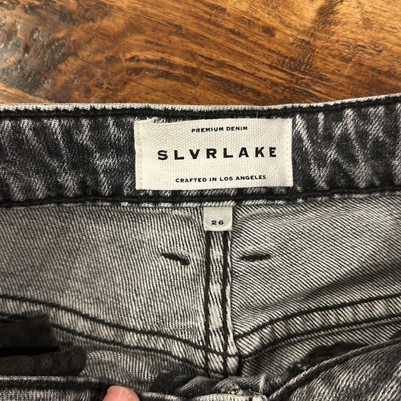 SLVRLAKE Lou Lou Jeans in Faded Black 26 - Picture 5 of 13